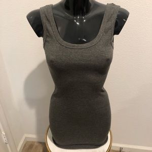 Fashion Nova Gray MIDI Dress